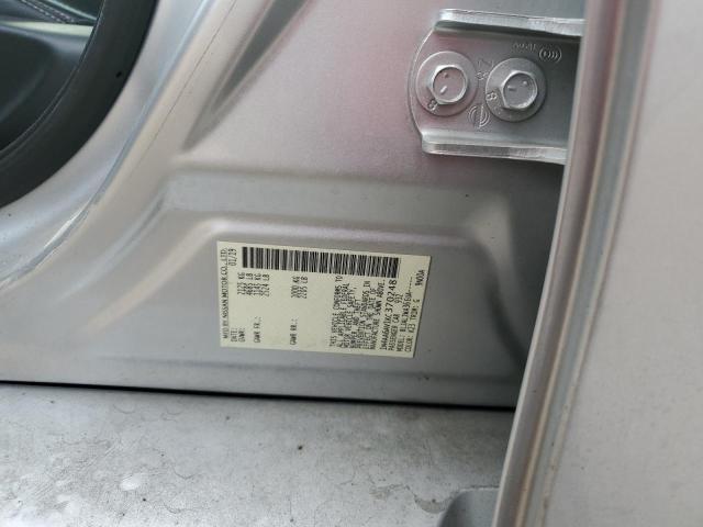 1N4AA6AV1KC370248 - 2019 NISSAN MAXIMA S SILVER photo 12