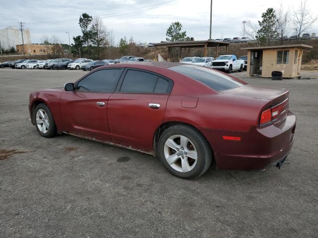 2C3CDXBG6CH111225 - 2012 DODGE CHARGER SE MAROON photo 2