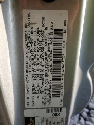 5TEUU42N76Z266548 - 2006 TOYOTA TACOMA ACCESS CAB Gümüş foto 13