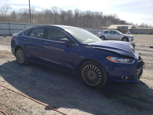 3FA6P0K9XGR117439 - 2016 FORD FUSION TITANIUM BLUE photo 4