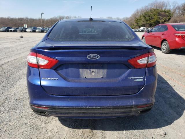 3FA6P0K9XGR117439 - 2016 FORD FUSION TITANIUM BLUE photo 6