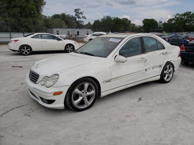 WDBRF40J55F680034 - 2005 MERCEDES-BENZ C 230K SPORT SEDAN WHITE photo 1