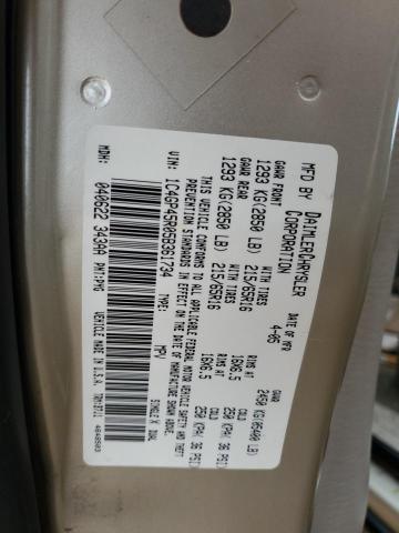 1C4GP45R05B361734 - 2005 CHRYSLER TOWN & COU თაფლისფერი ფოტო 12