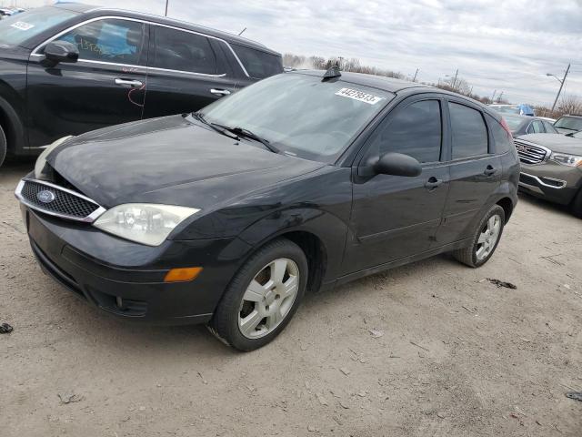 1FAHP37N77W163923 - 2007 FORD FOCUS ZX5 BLACK photo 1