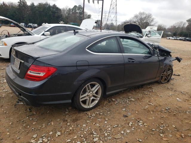 WDDGJ5HB0CF749550 - 2012 MERCEDES-BENZ C 350 BLACK photo 3