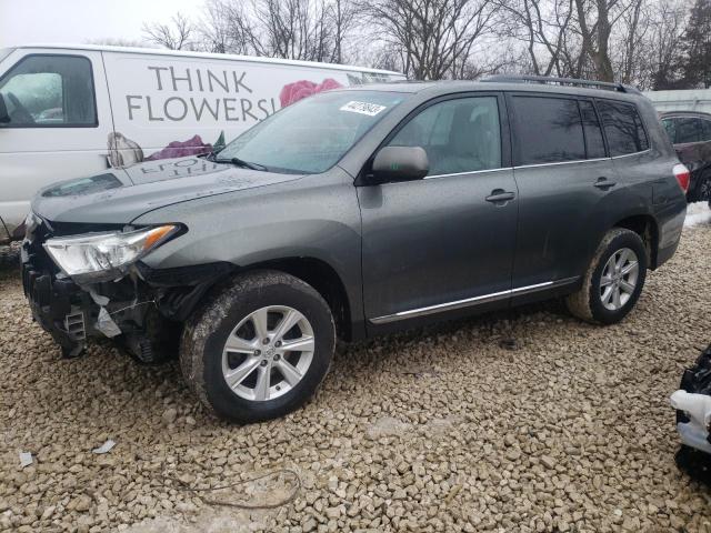 5TDBK3EH2BS041636 - 2011 TOYOTA HIGHLANDER BASE GRAY photo 1