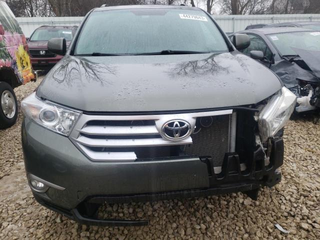 5TDBK3EH2BS041636 - 2011 TOYOTA HIGHLANDER BASE GRAY photo 5