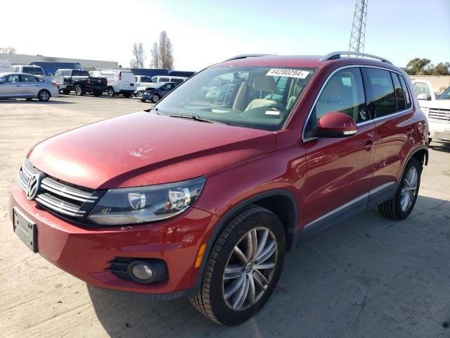 WVGBV3AX0DW086836 - 2013 VOLKSWAGEN TIGUAN S RED photo 1