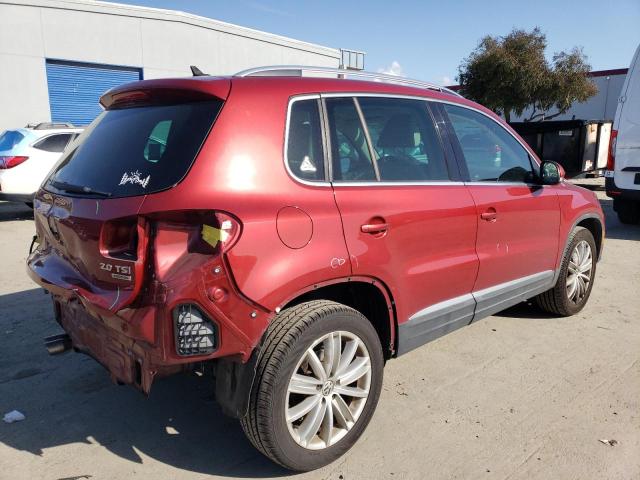 WVGBV3AX0DW086836 - 2013 VOLKSWAGEN TIGUAN S RED photo 3