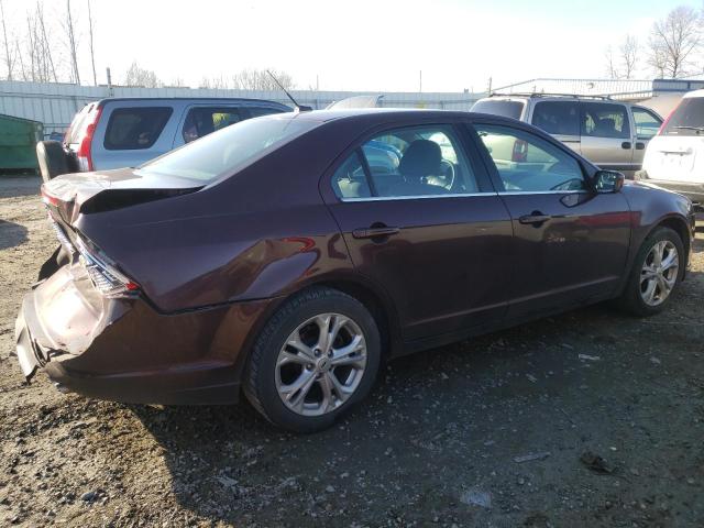 3FAHP0HA8CR171732 - 2012 FORD FUSION SE BURGUNDY photo 3