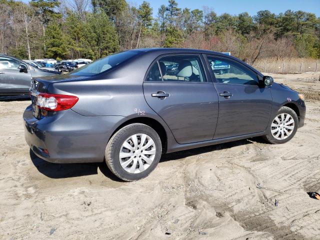 2T1BU4EE6DC020239 - 2013 TOYOTA COROLLA BASE GRAY photo 3