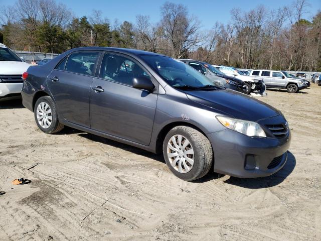 2T1BU4EE6DC020239 - 2013 TOYOTA COROLLA BASE GRAY photo 4