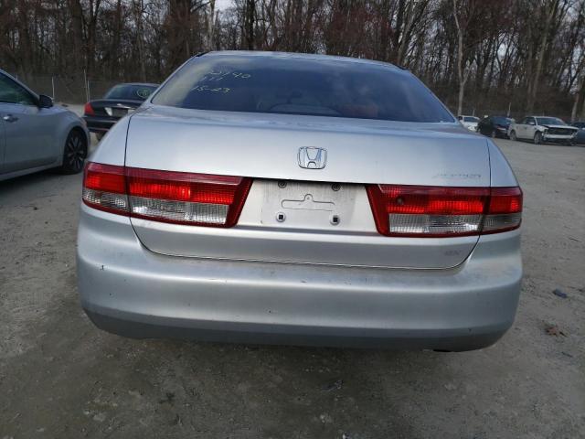 1HGCM56163A024768 - 2003 HONDA ACCORD DX SILVER photo 6