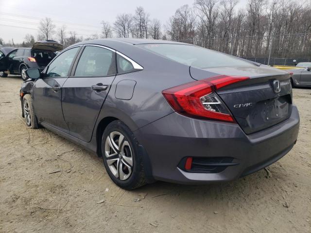 2HGFC2F57GH506237 - 2016 HONDA CIVIC LX GRAY photo 2