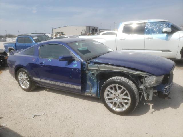 1ZVBP8AM8E5274381 - 2014 FORD MUSTANG BLUE photo 4