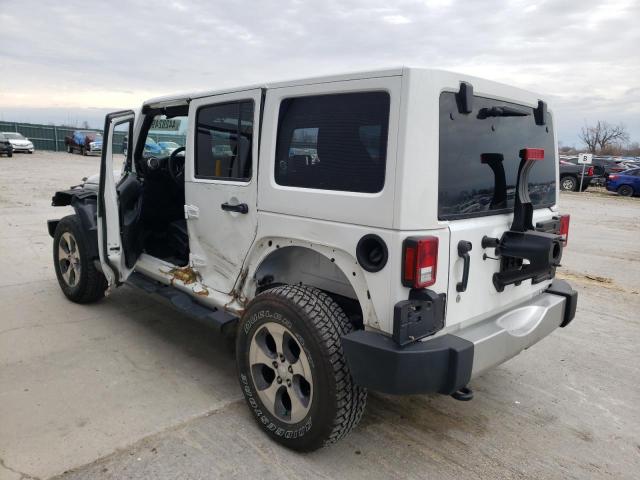 1C4BJWEG8HL745538 - 2017 JEEP WRANGLER U SAHARA WHITE photo 2