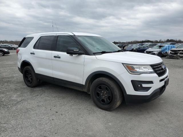1FM5K8AR2HGE15203 - 2017 FORD EXPLORER POLICE INTERCEPTOR WHITE photo 4