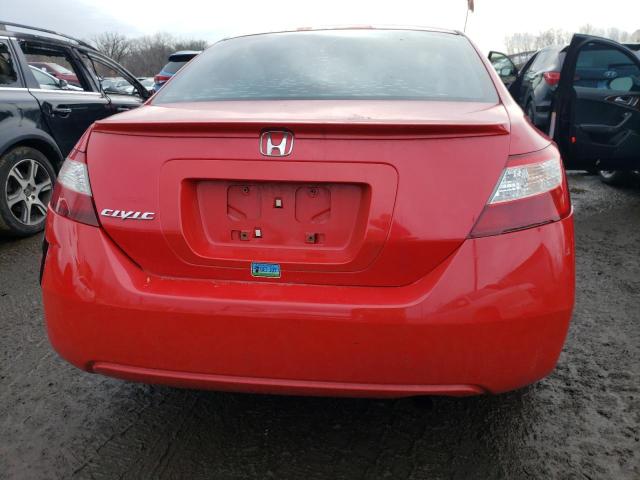 2HGFG12897H556491 - 2007 HONDA CIVIC EX RED photo 6