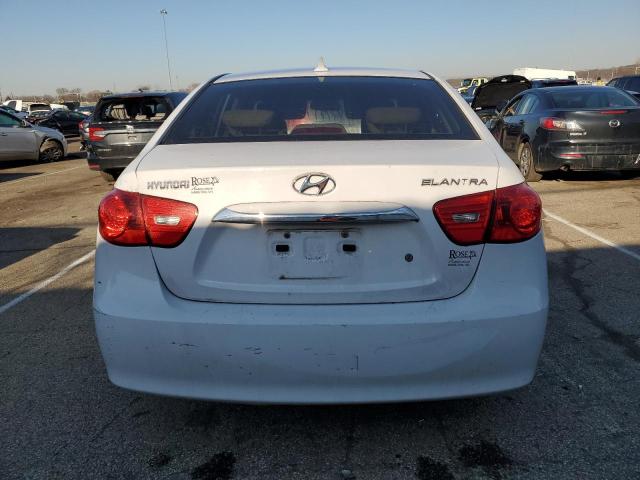 KMHDU4AD4AU142940 - 2010 HYUNDAI ELANTRA BLUE WHITE photo 6