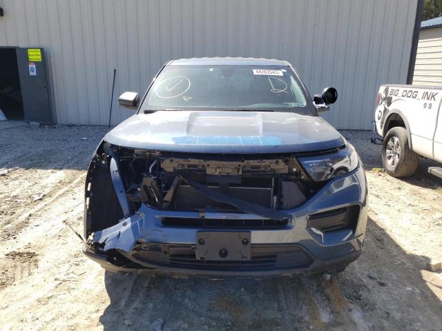 1FM5K8AB3LGA41941 - 2020 FORD EXPLORER POLICE INTERCEPTOR BLUE photo 5