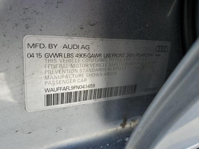 WAUFFAFL9FN041459 - 2015 AUDI A4 PREMIUM PLUS GRAY photo 12