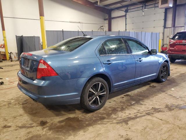 3FAHP0HA1AR189227 - 2010 FORD FUSION SE BLUE photo 3