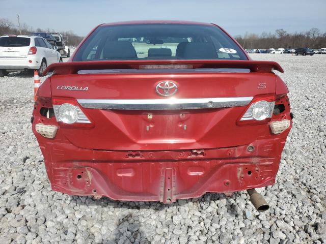 2T1BU4EEXDC958003 - 2013 TOYOTA COROLLA BASE RED photo 6