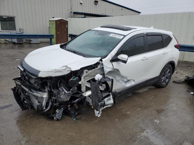 5J6RW2H89ML005787 - 2021 HONDA CR-V EXL WHITE photo 1