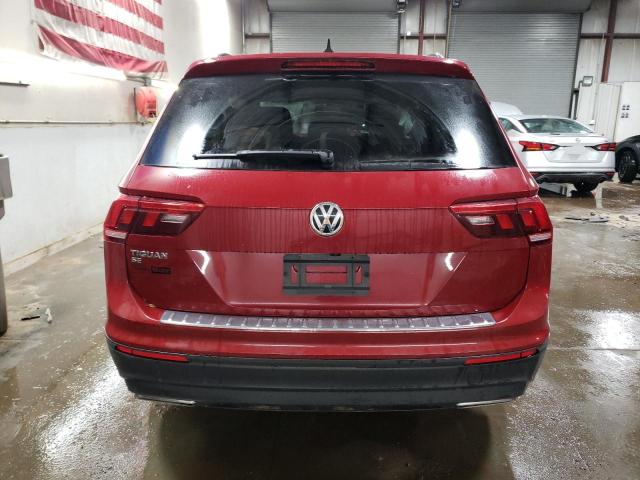 3VV3B7AX8KM158759 - 2019 VOLKSWAGEN TIGUAN SE RED photo 6