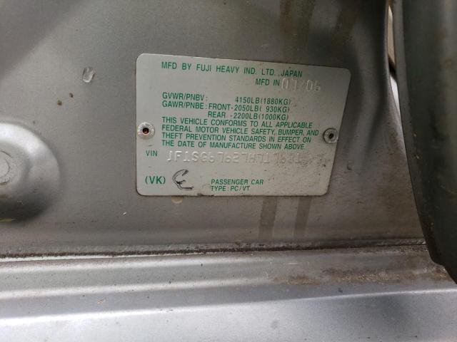 JF1SG67627H717681 - 2007 SUBARU FORESTER 2.5X LL BEAN SILVER photo 14