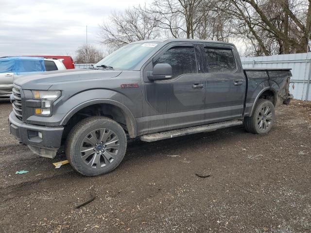 1FTEW1EF5GFC33922 - 2016 FORD F150 SUPERCREW GRAY photo 1
