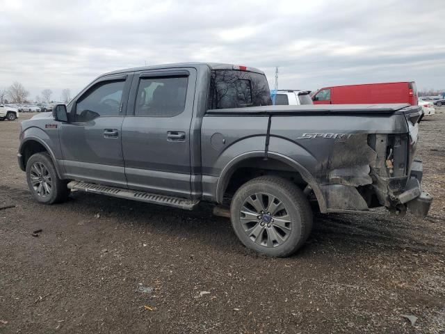 1FTEW1EF5GFC33922 - 2016 FORD F150 SUPERCREW GRAY photo 2