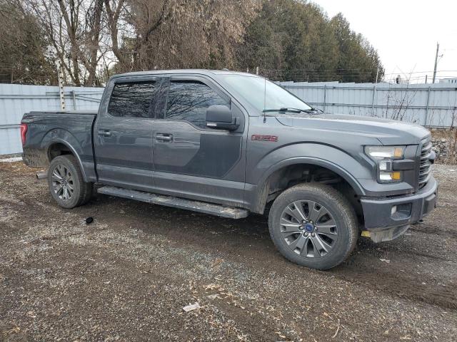 1FTEW1EF5GFC33922 - 2016 FORD F150 SUPERCREW GRAY photo 4