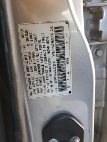 19UUA66246A032237 - 2006 ACURA 3.2TL SILVER photo 12