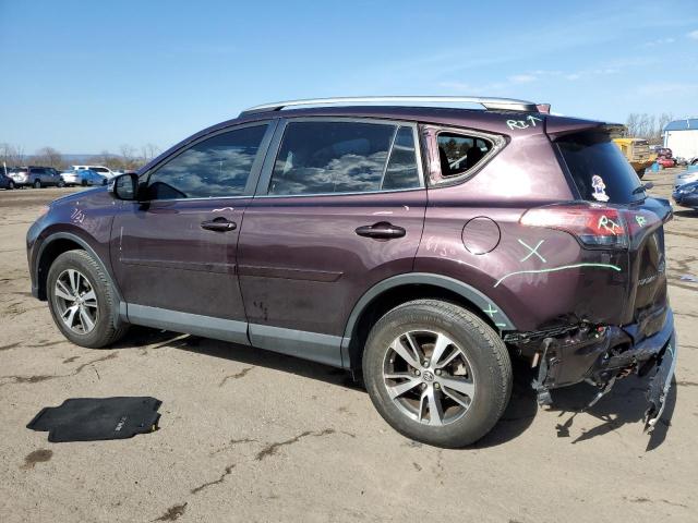 2T3RFREV8GW469728 - 2016 TOYOTA RAV4 XLE PURPLE photo 2