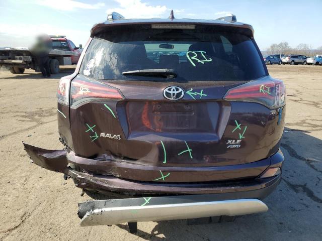 2T3RFREV8GW469728 - 2016 TOYOTA RAV4 XLE PURPLE photo 6