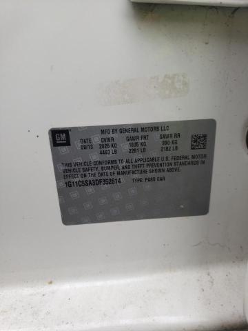 1G11C5SA3DF352614 - 2013 CHEVROLET MALIBU 1LT ბეჟი ფოტო 12