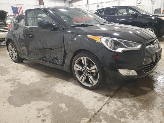 KMHTC6AD9HU320829 - 2017 HYUNDAI VELOSTER BLACK photo 4