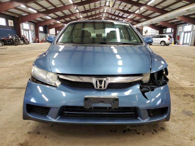 1HGFA16859L003189 - 2009 HONDA CIVIC EX BLUE photo 5