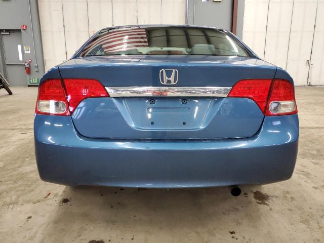 1HGFA16859L003189 - 2009 HONDA CIVIC EX BLUE photo 6