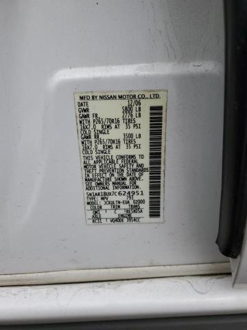 5N1AR18UX7C624951 - 2007 NISSAN PATHFINDER LE 白色 照片 14