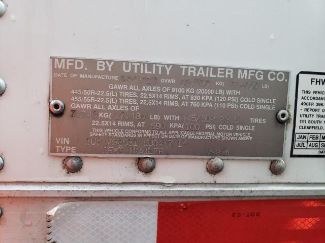 1UYVS2531EU841714 - 2014 UTILITY TRAILER WHITE photo 10