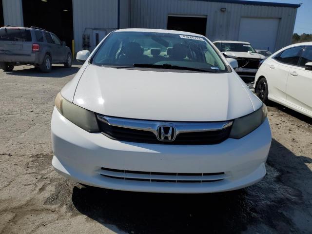 19XFB2F52CE057296 - 2012 HONDA CIVIC LX WHITE photo 5