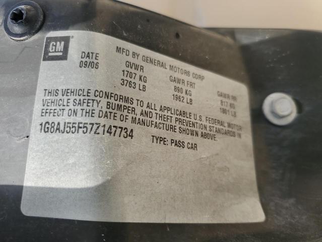 1G8AJ55F57Z147734 - 2007 SATURN ION LEVEL 2 蓝色 照片 13