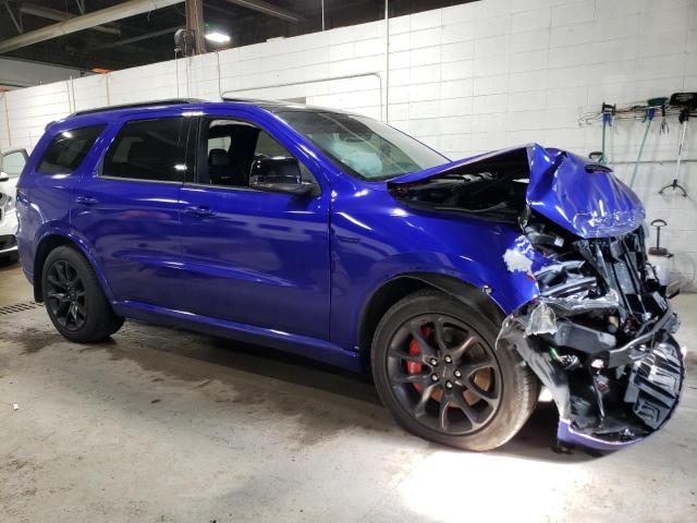 1C4SDJGJ2MC522537 - 2021 DODGE DURANGO SRT 392 BLUE photo 4