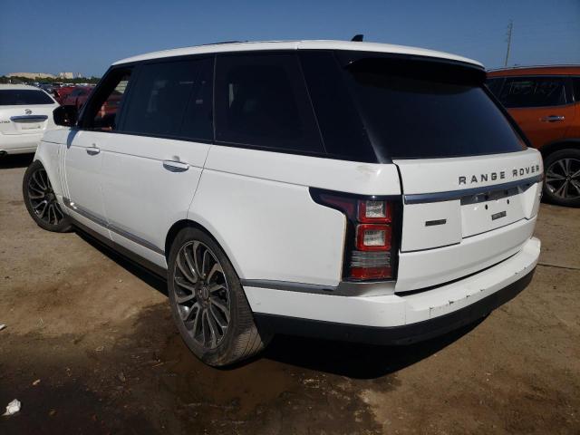 SALGV3EF2GA308699 - 2016 LAND ROVER RANGE ROVE AUTOBIOGRAPHY WHITE photo 2