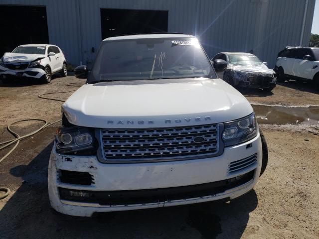 SALGV3EF2GA308699 - 2016 LAND ROVER RANGE ROVE AUTOBIOGRAPHY WHITE photo 5