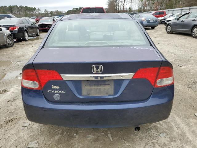 2HGFA16309H511748 - 2009 HONDA CIVIC VP BLUE photo 6