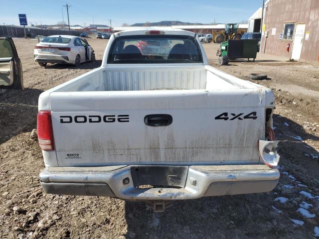 1B7GG22XXXS186435 - 1999 DODGE DAKOTA WHITE photo 6