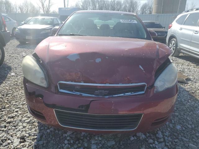 2G1WT58N969285223 - 2006 CHEVROLET IMPALA LT BURGUNDY photo 5